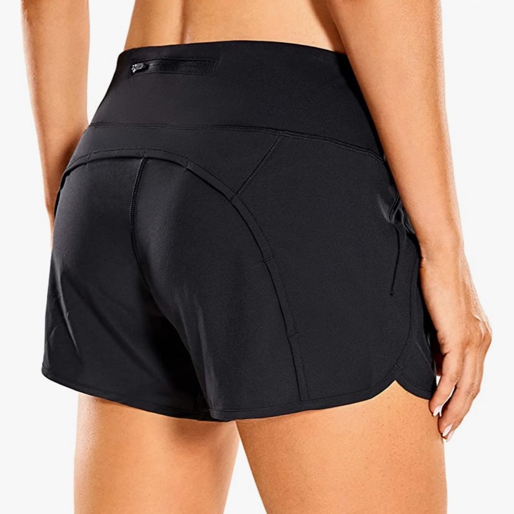 Blue CRZ Yoga workout shorts